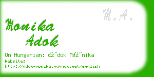 monika adok business card